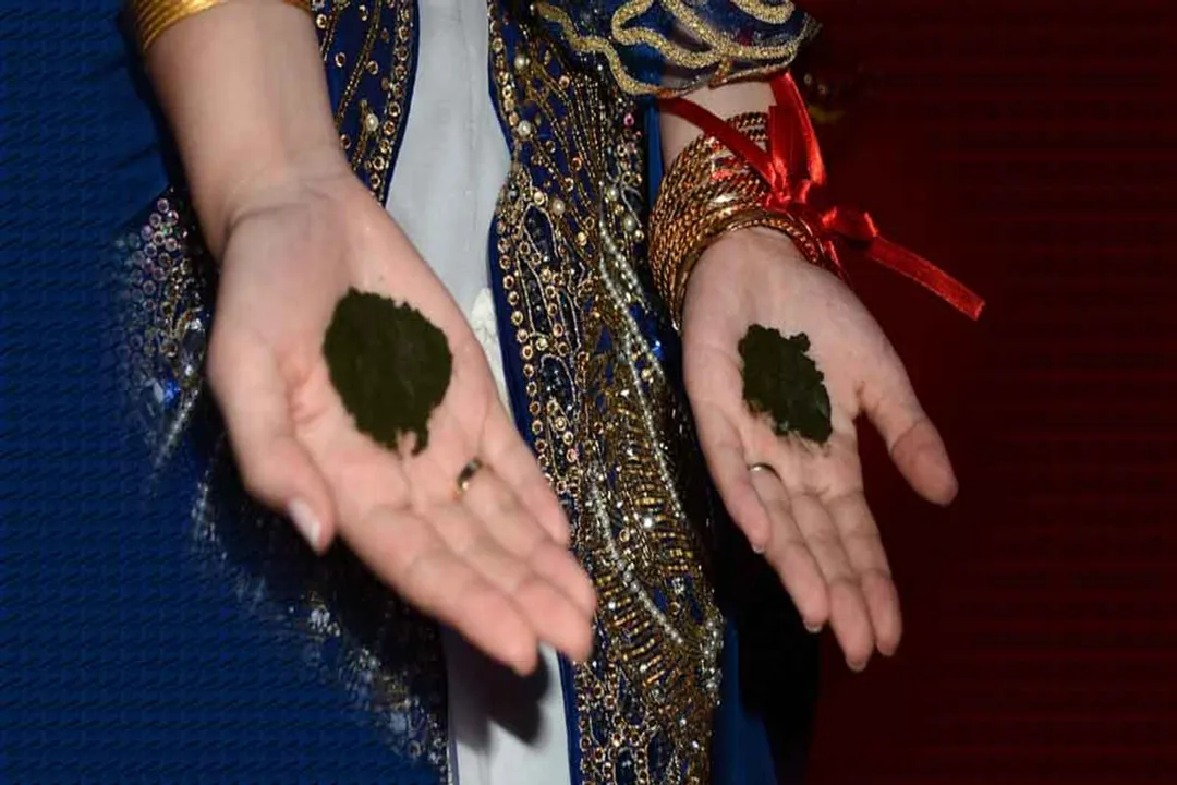 Rüyada elime kına yakmak, Elin Konumu