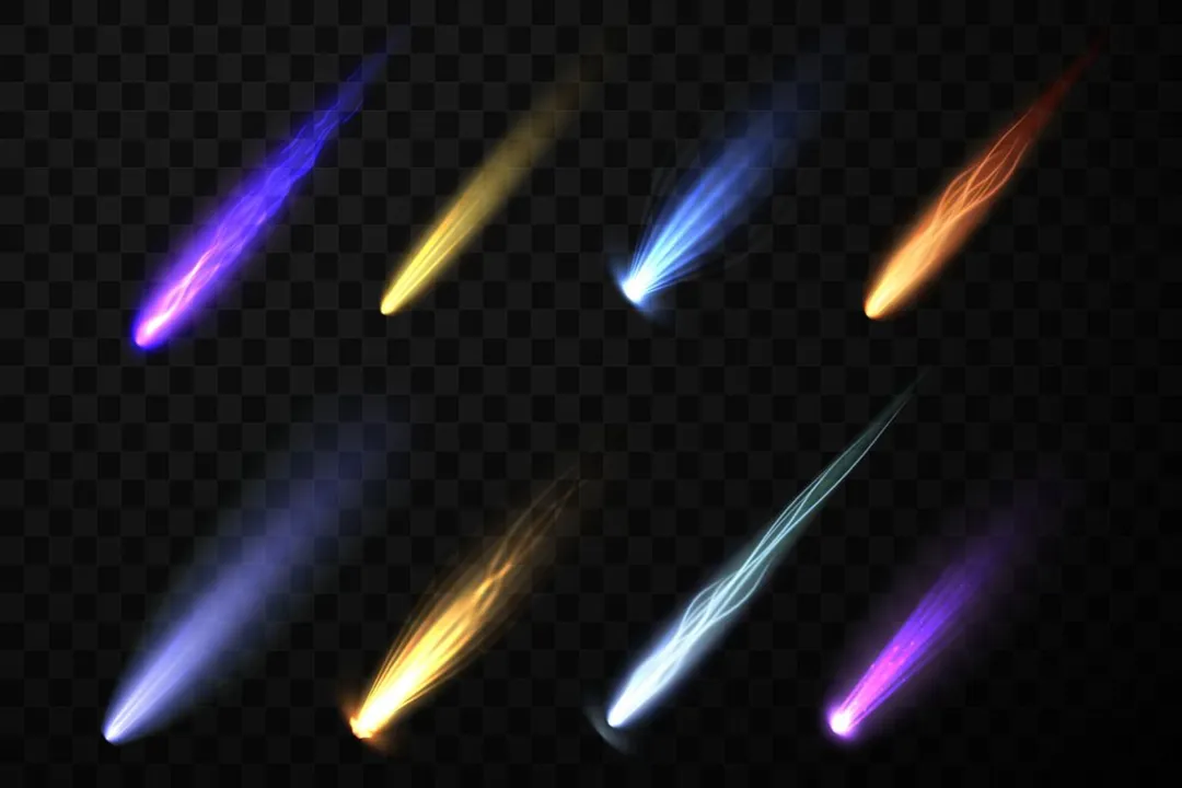 What causes blue meteors?