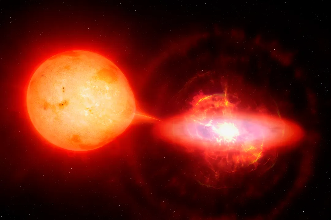 What is a nova outburst?