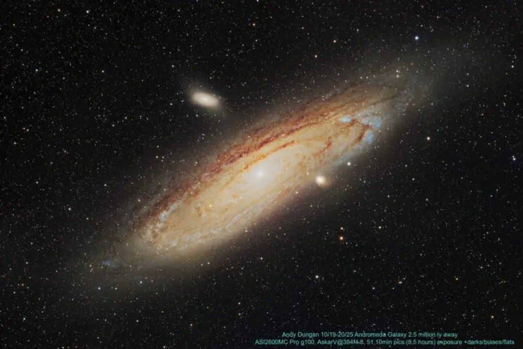What is inside of the Andromeda Galaxy?, Trillion Stars