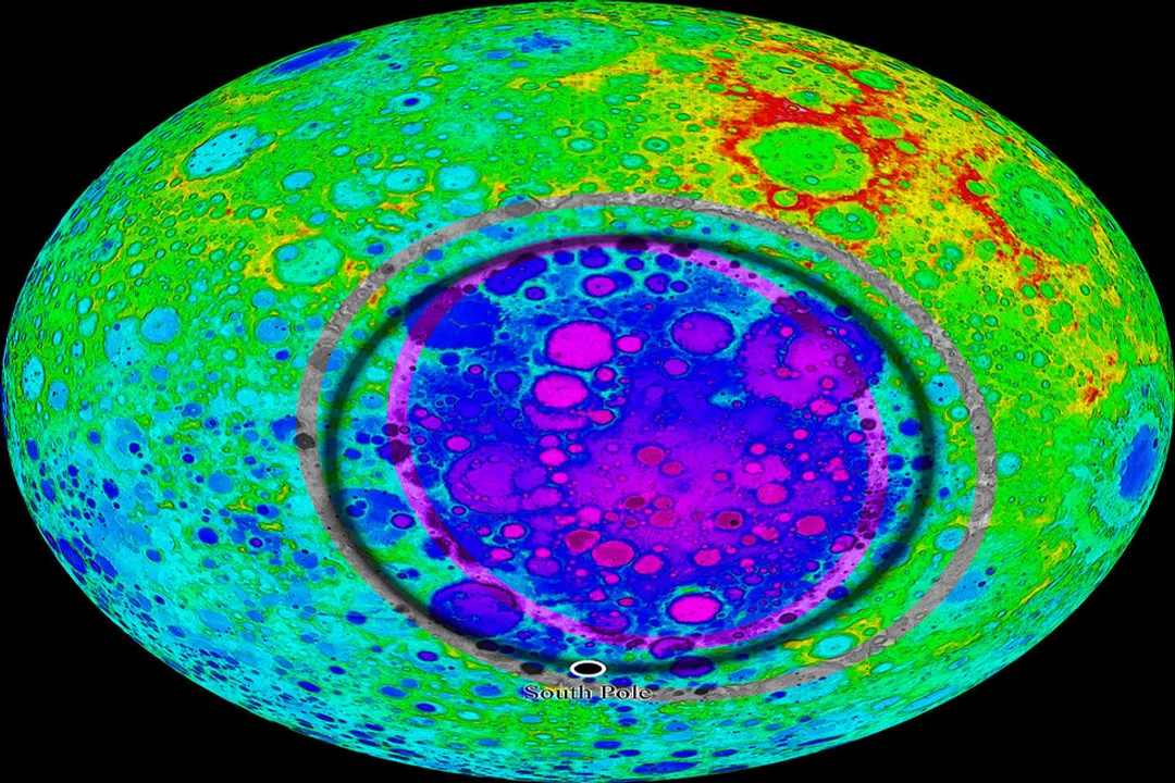 What is the crater on the dark side of the Moon?, Mantle Window