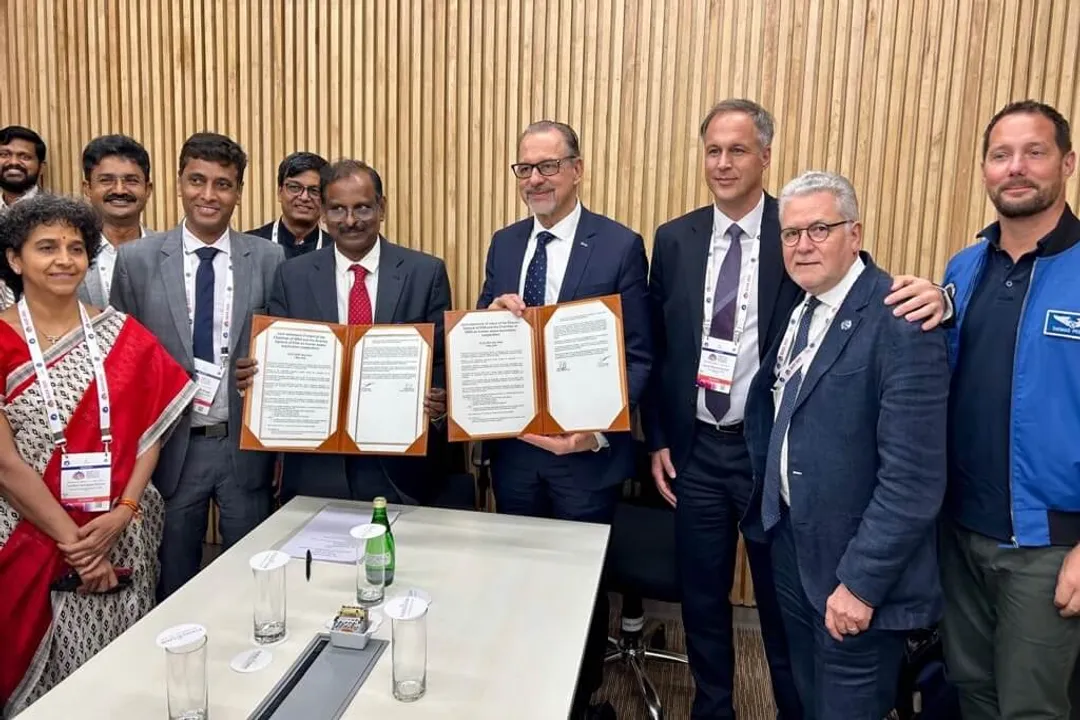 What is the ISRO and ESA collaboration mission?