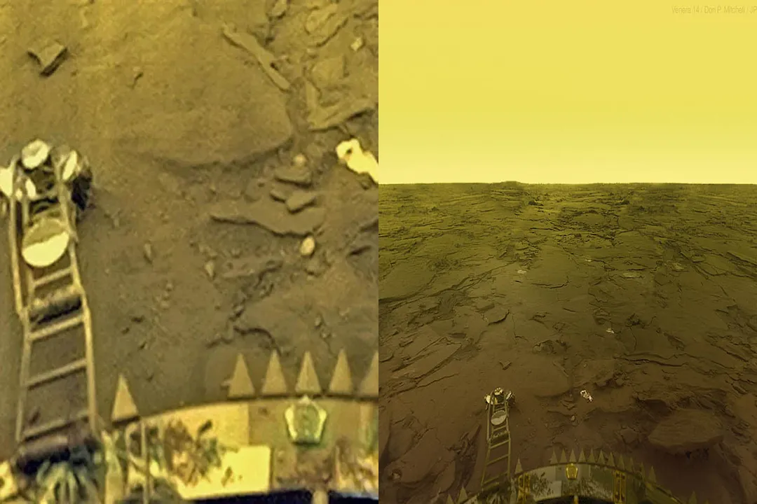 How many images of Venus' surface are there?, The Hellish Setting