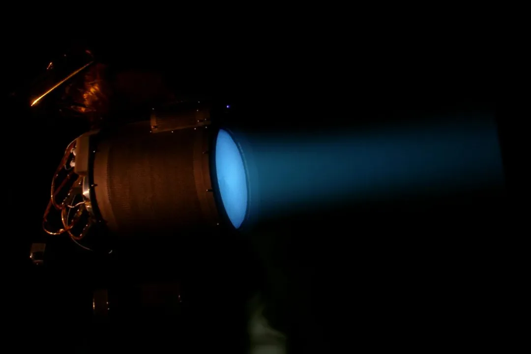 What are the disadvantages of ion thrusters?