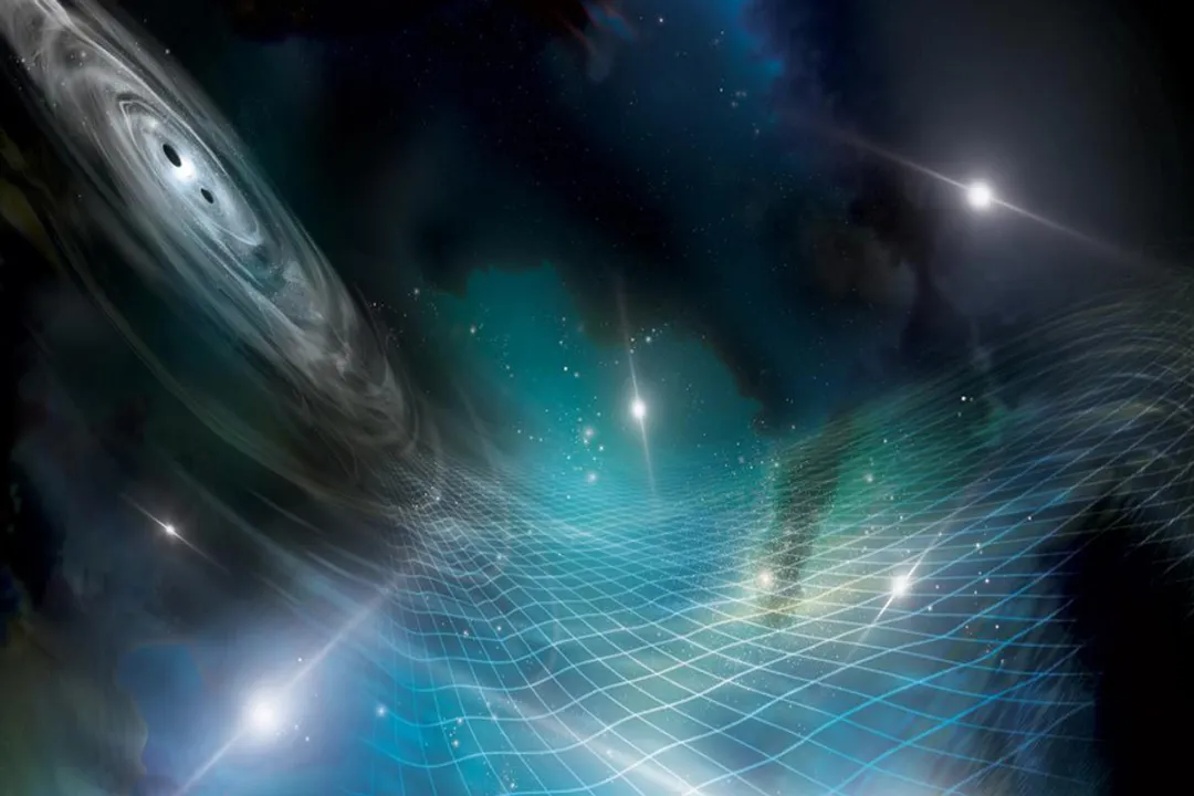 What happens to space-time when cosmic objects collide?