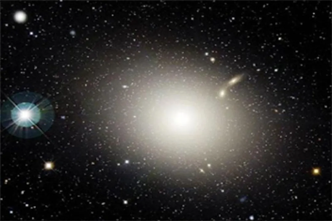 What is the basic shape of an elliptical galaxy?