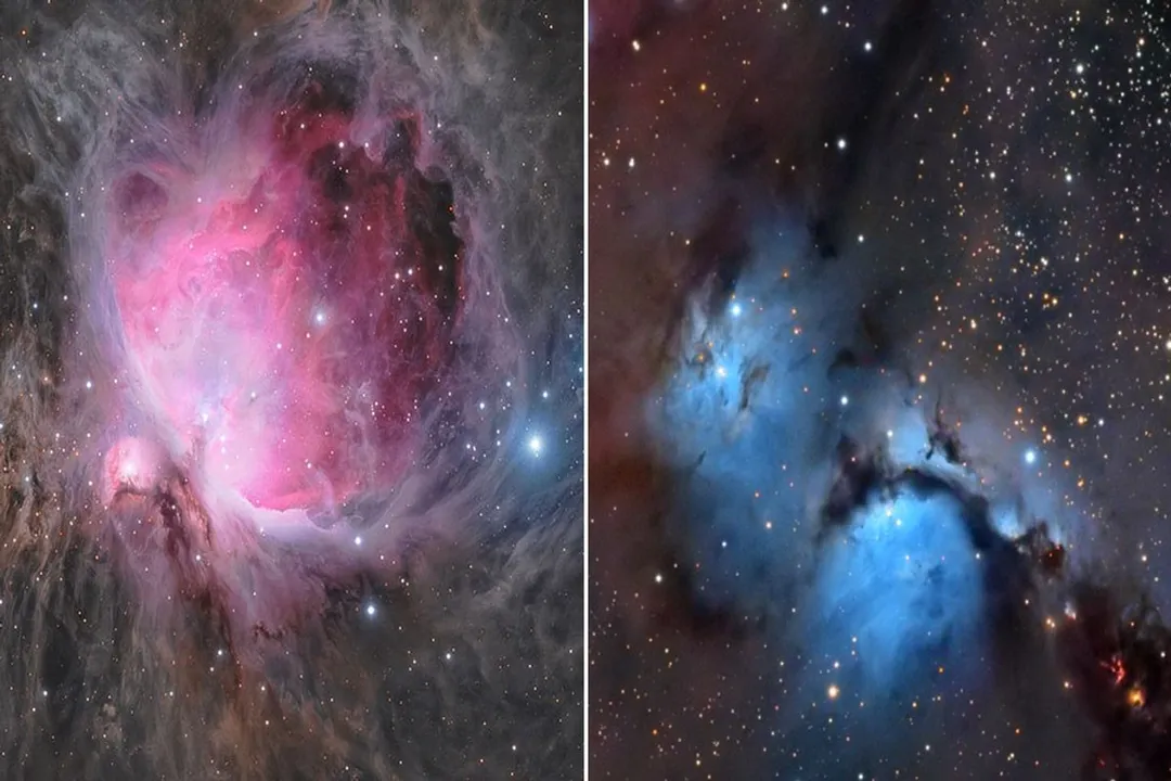 What is the main difference between a dark nebula and an emission nebula?, Light Production