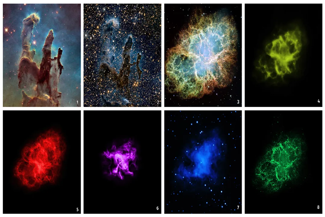 What makes nebulas blue?, Color Contrast