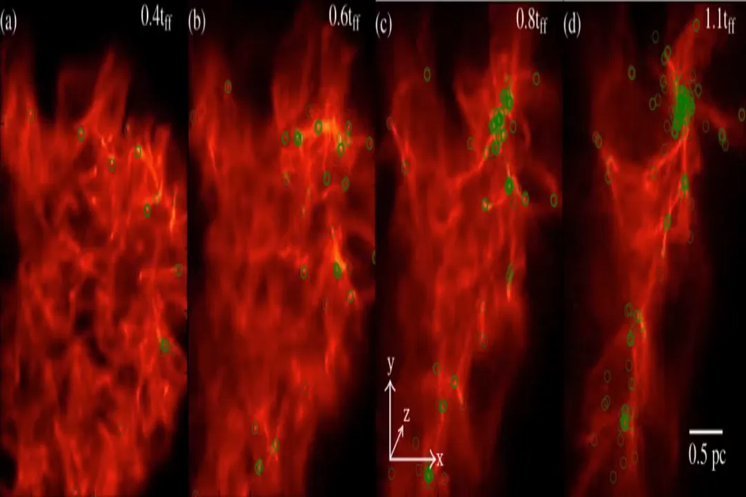 What triggers the gravitational collapse of a molecular cloud?