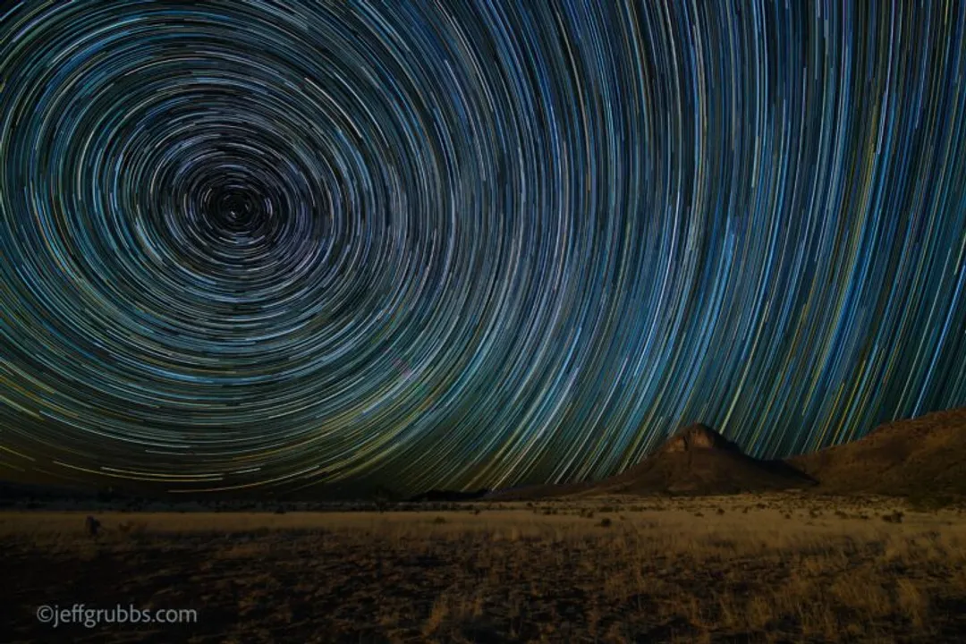 Why does Polaris appear stationary in the sky?, Celestial Pole