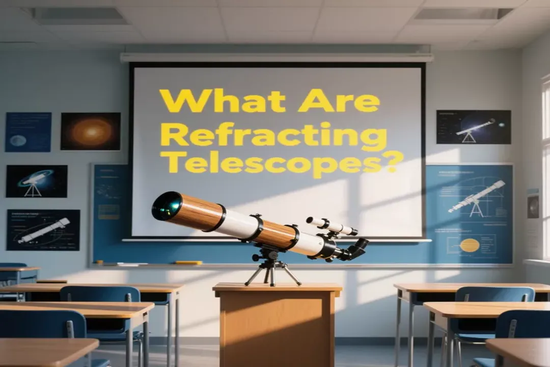 What are the limitations of using an astronomical refracting telescope?