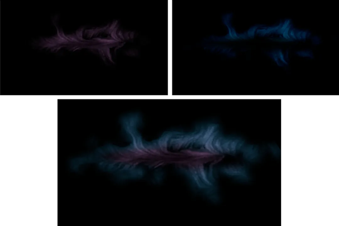 What causes the waves to glow in a spiral galaxy?