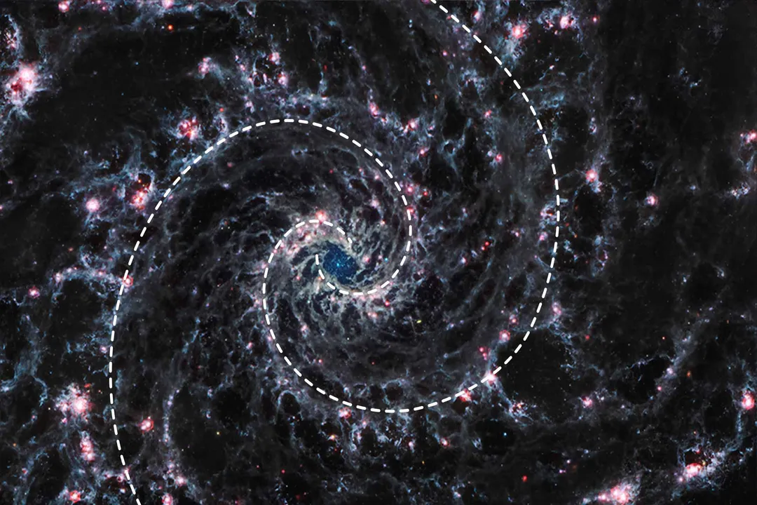 What causes the waves to glow in a spiral galaxy?, Compression Trigger