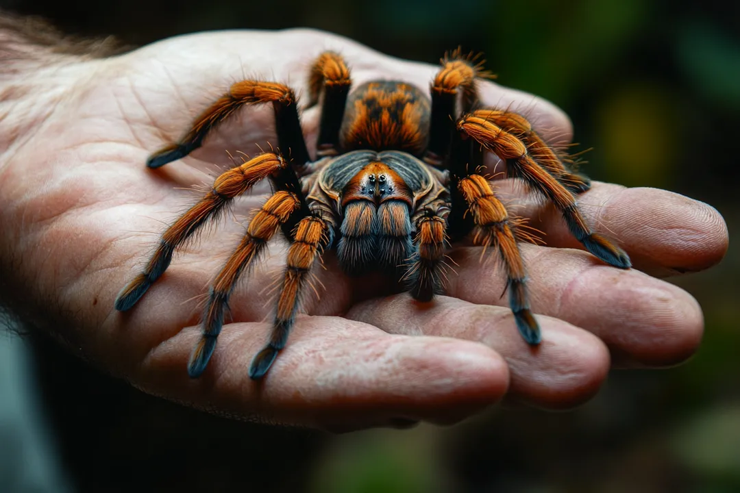 What happens if a black tarantula bites you?
