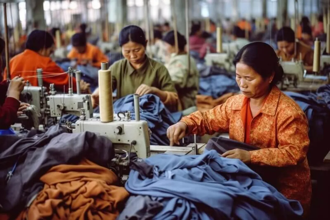 What invention led to mass production of clothing?, Fabric Foundation