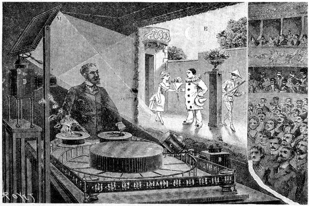 What was the first projector called?, Precursors