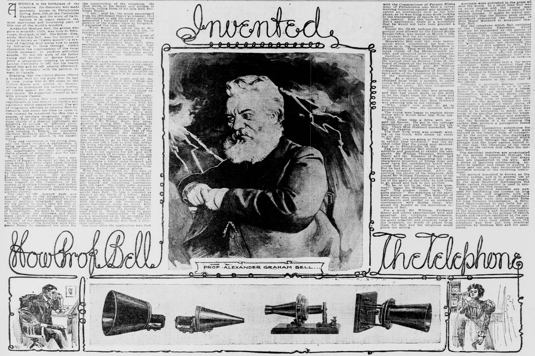 What was the purpose of Alexander Graham Bell's telephone?, Telegraph Improvement