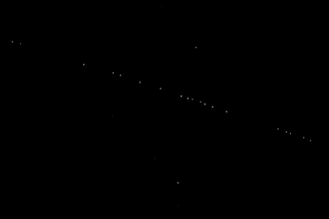 What were those strings of lights in the sky tonight?