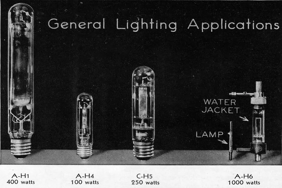 When did mercury vapor lamps come out?, Cooper Hewitt