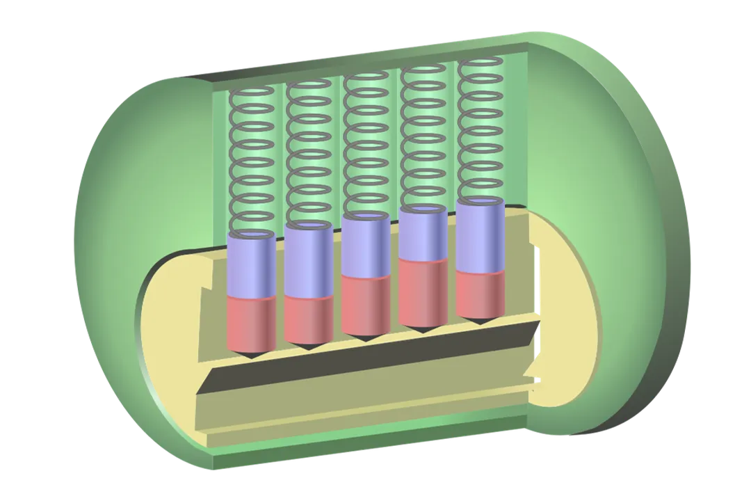 When was the modern door lock invented?, Cylinder Key Breakthrough