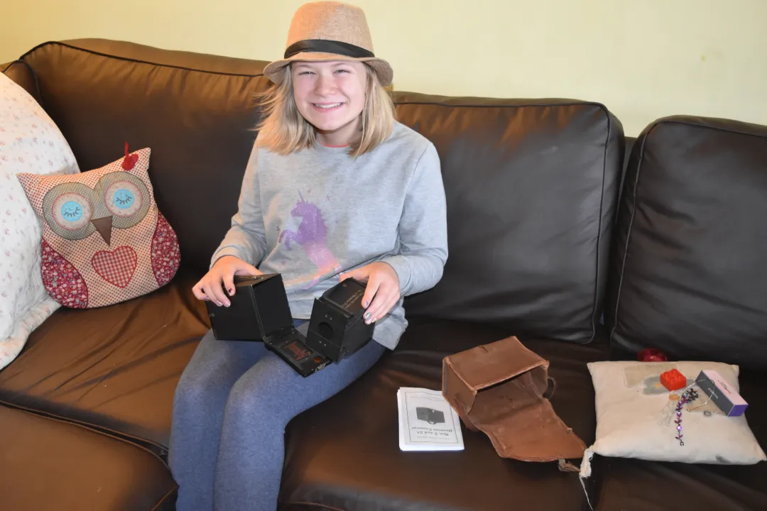 When was the small box camera invented?