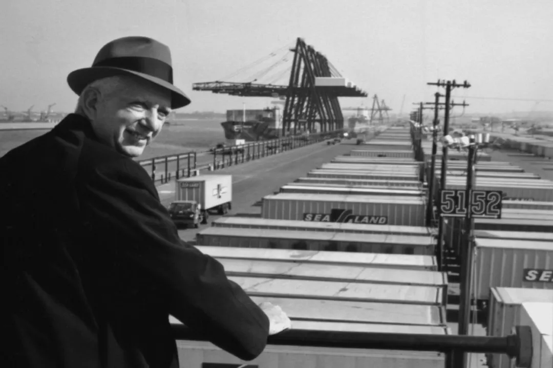 When were ship containers invented?