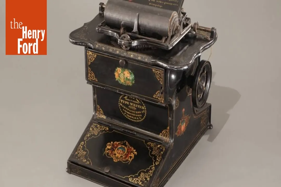 Which company marketed the first typewriter?, Manufacturing Shift