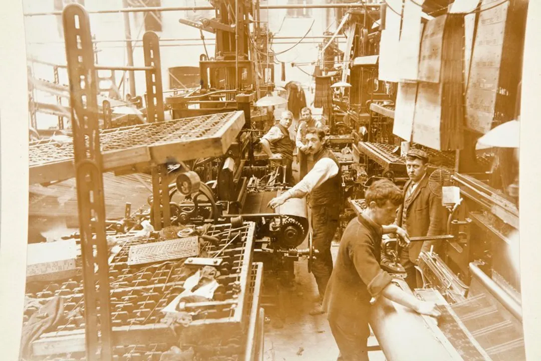 Which machine helped to manufacture cloth faster?