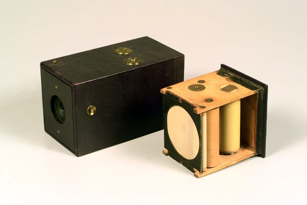 Who created the box camera?