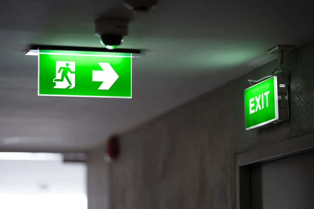 Who designed the emergency exit sign?, Japanese Genesis