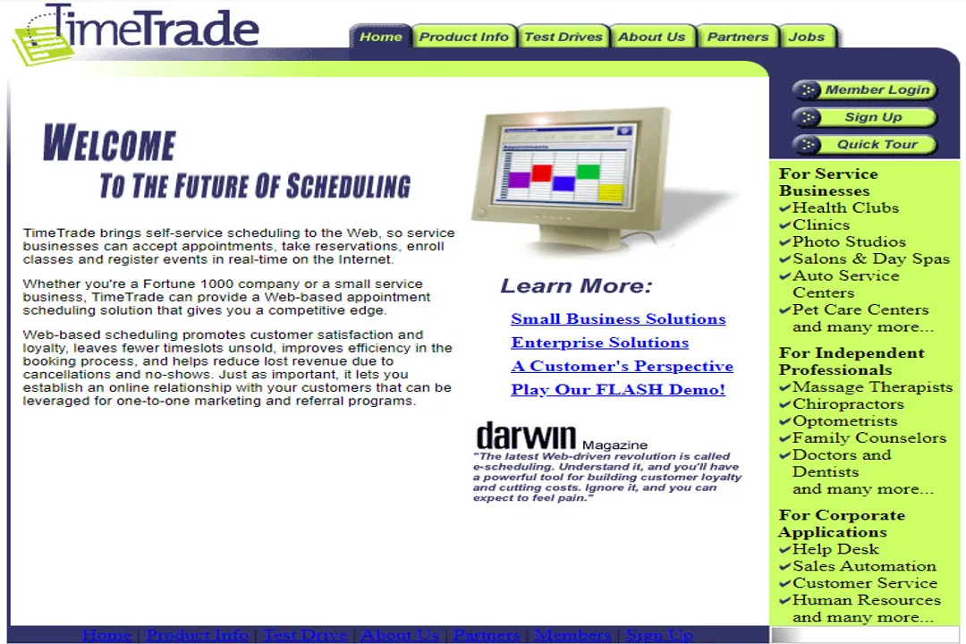 Who invented appointment scheduling systems?