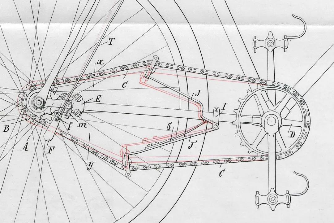 Who invented gears on a bike?