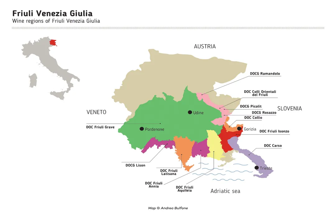 What type of wine is Friuli?, Alpine Influence
