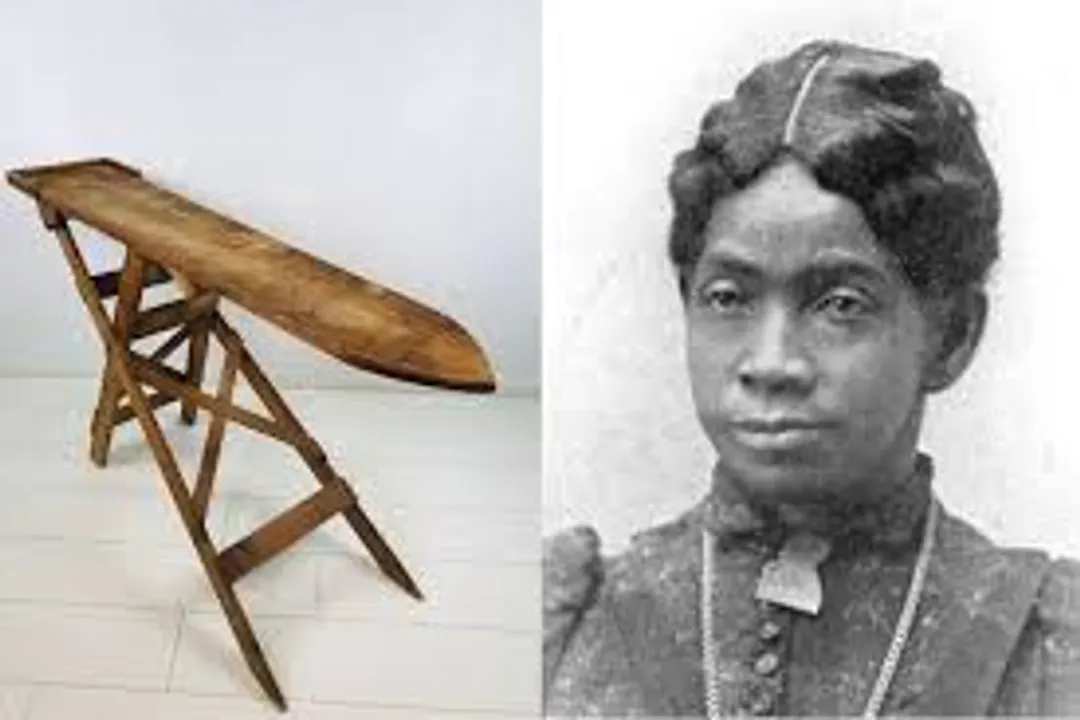 When was the first ironing board invented?