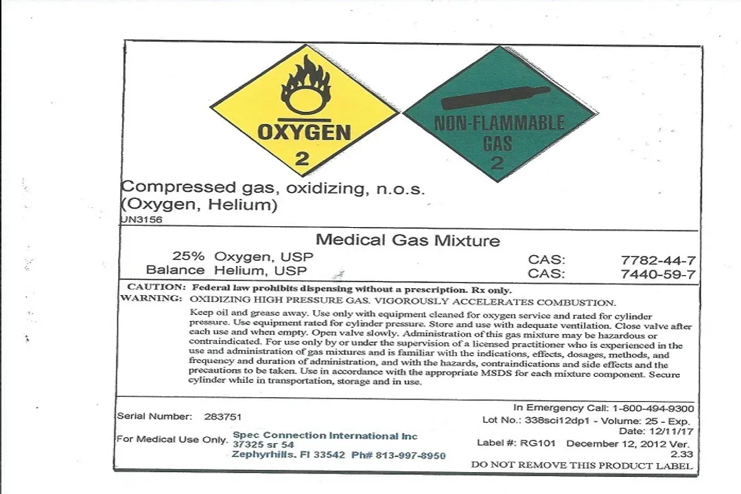 Is a prescription required for heliox?