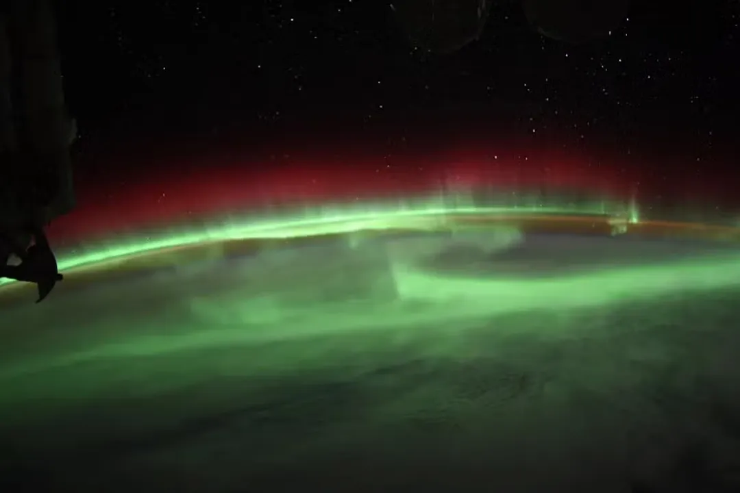 Where are the auroras located?, Northern Hemisphere
