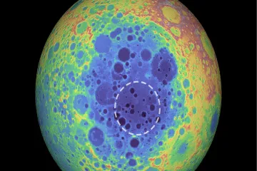 What is the crater on the dark side of the Moon?