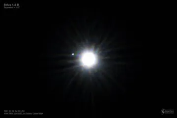 What is the mass of one star?