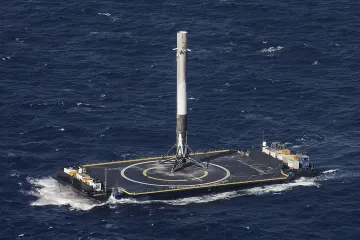 Why did SpaceX booster land in the ocean?